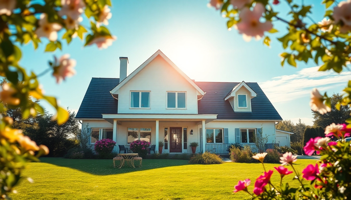Entdecken Sie attraktive Möglichkeiten für den Hauskauf in einem modernen, einladenden Zuhause mit blühendem Garten.