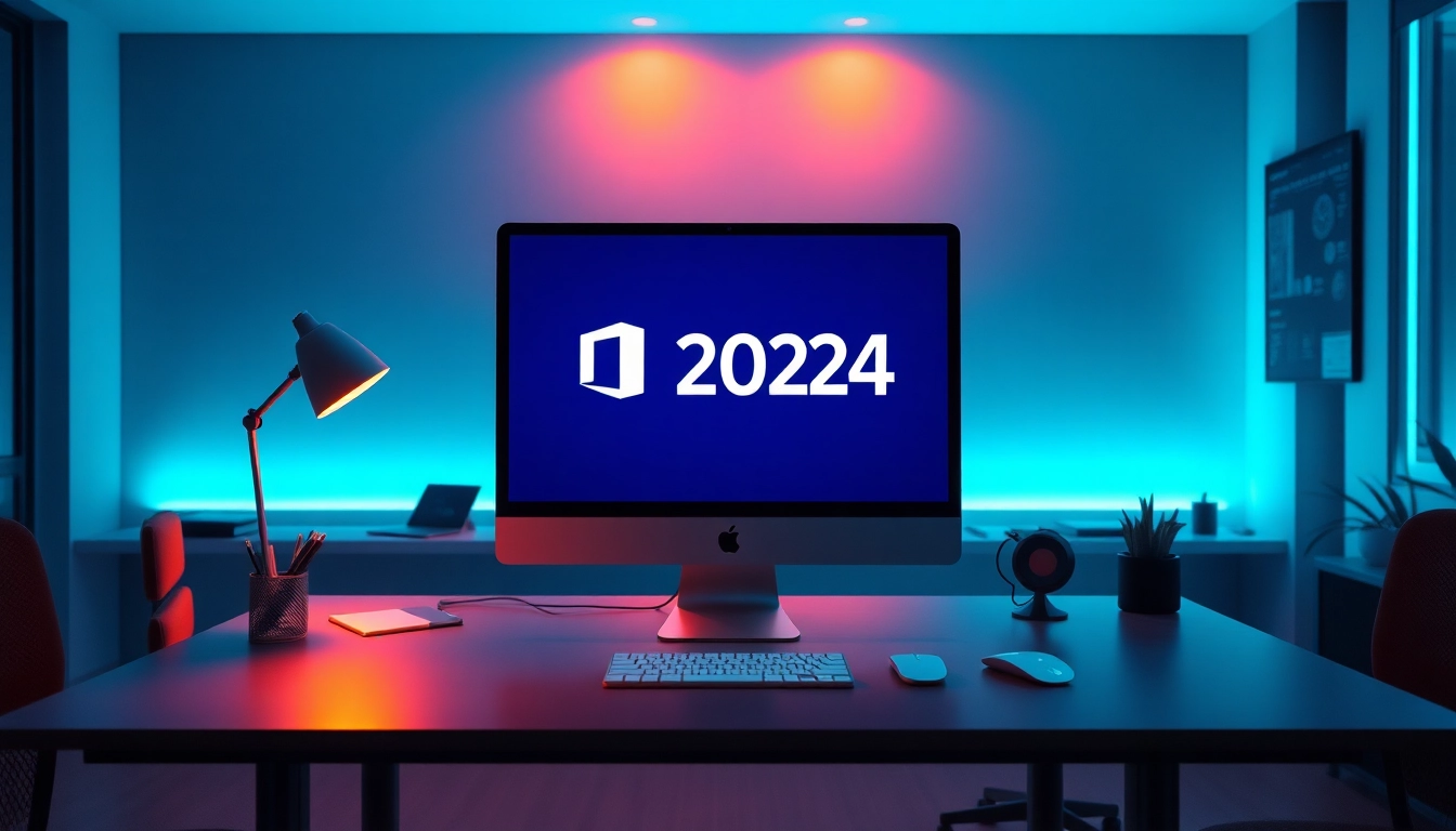 Erleben Sie die Funktionen der Office 2024 Mac Lizenz in einem modernen Arbeitsumfeld.