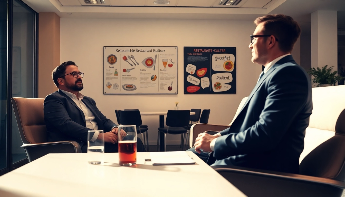 Professioneller Headhunter Gastronomie berät Restaurantbesitzer über Personalstrategien.