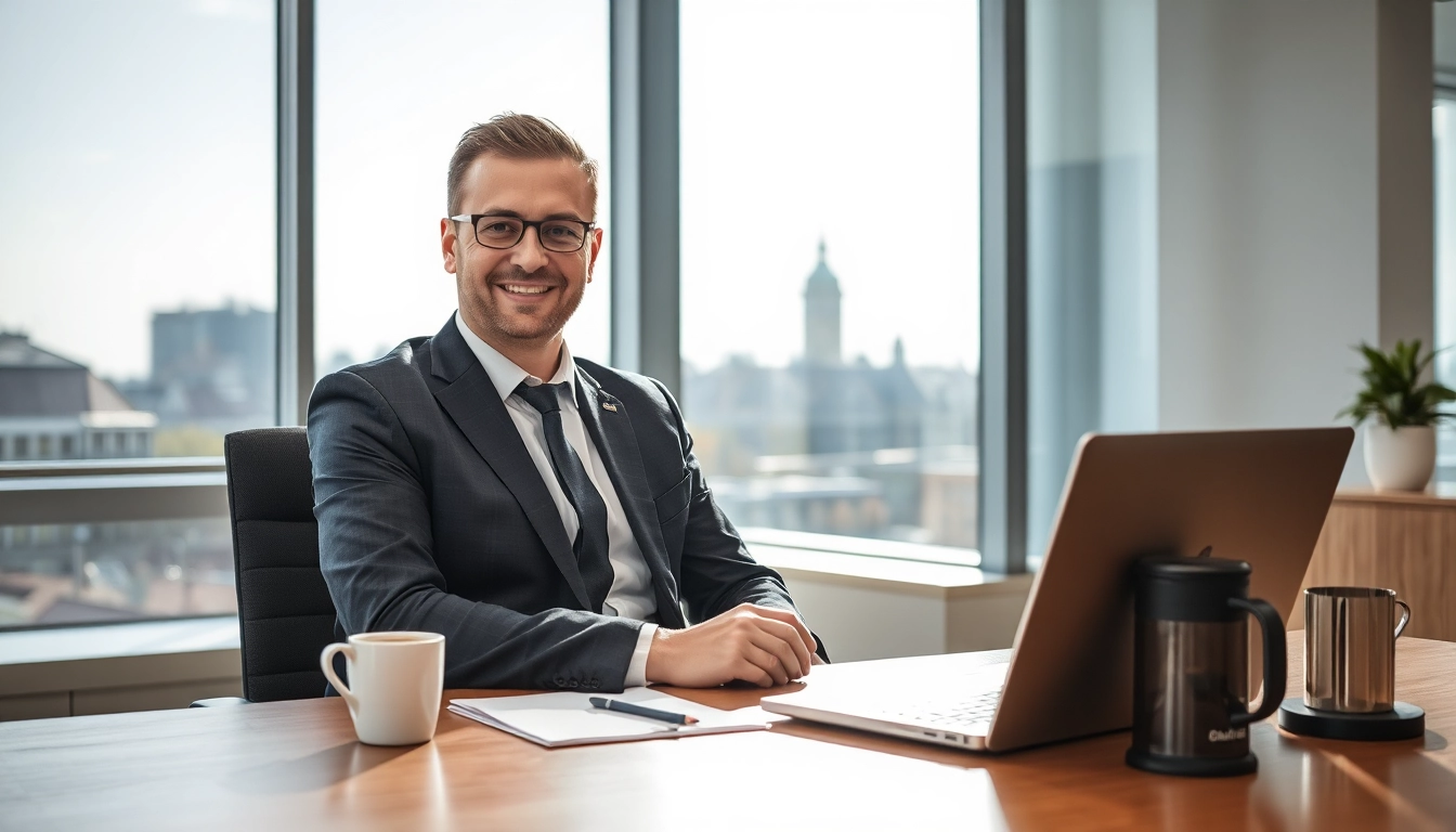 Professioneller Headhunter Bielefeld berät Kunden in modernem Büro.