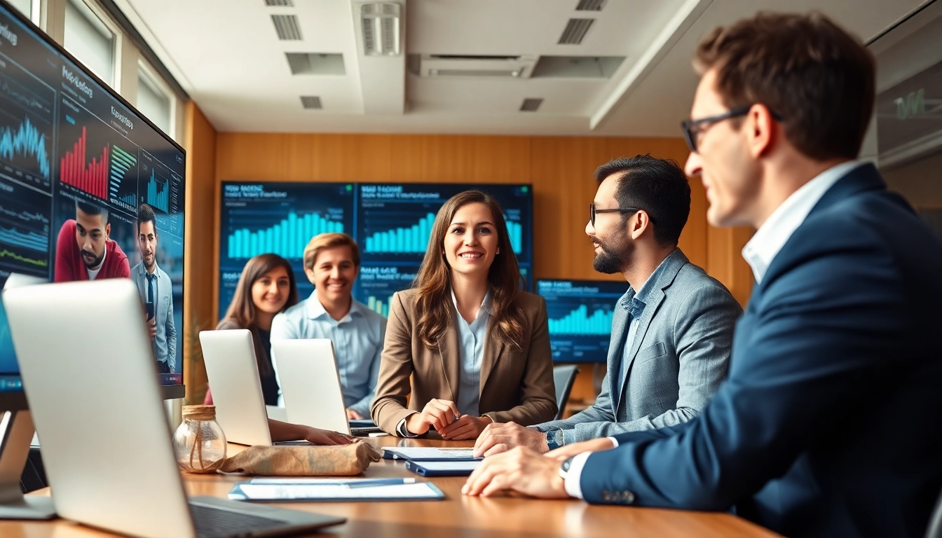 Headhunter IT berät Kandidaten in einem modernen Büro mit technischer Atmosphäre.